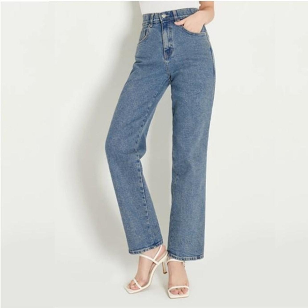 chuu -5kg jeans ada straight denim jeans